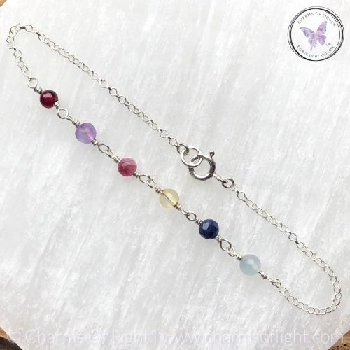 Family Birthstone Chain Bracelet